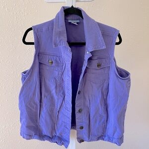 Vintage Koret Denim Vest Size 22W